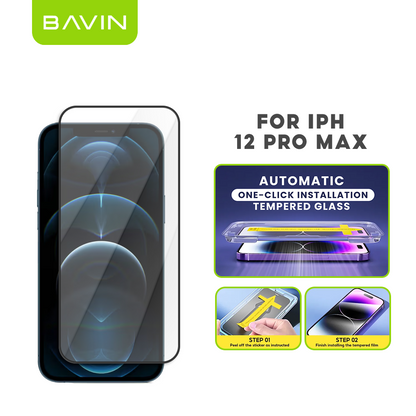 BAVIN Q3 One Click Series Screen Protector Tempered Glass Full Screen for iPhone X/XS/11/12/13/14/15/16/16E/17 Series