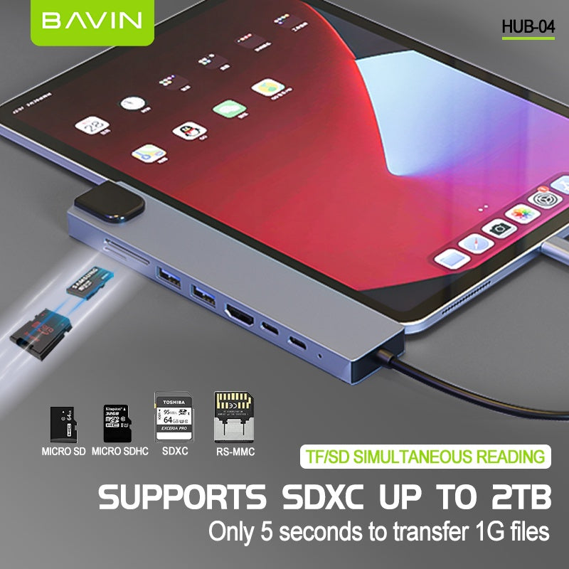 Wowssyo Hub USB C Multiport 8 in 1, adattatore USB C a Usb, Usb 3.0/2.0 Wowssyo Hub USB C Multiport 8 in 1, adattatore USB C a Usb, Usb 3.0/2.0