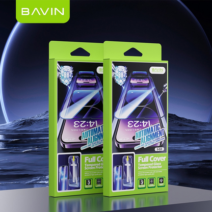 BAVIN Q3 One Click Series Screen Protector Tempered Glass Full Screen for iPhone X/XS/11/12/13/14/15/16/16E/17 Series