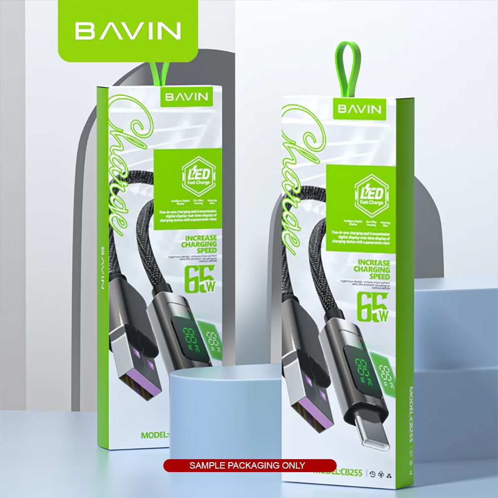 BAVIN CB255 12W /20W /60W 1 Meter PD Fast Charging Data Transfer Cable For iPhone 17 Series