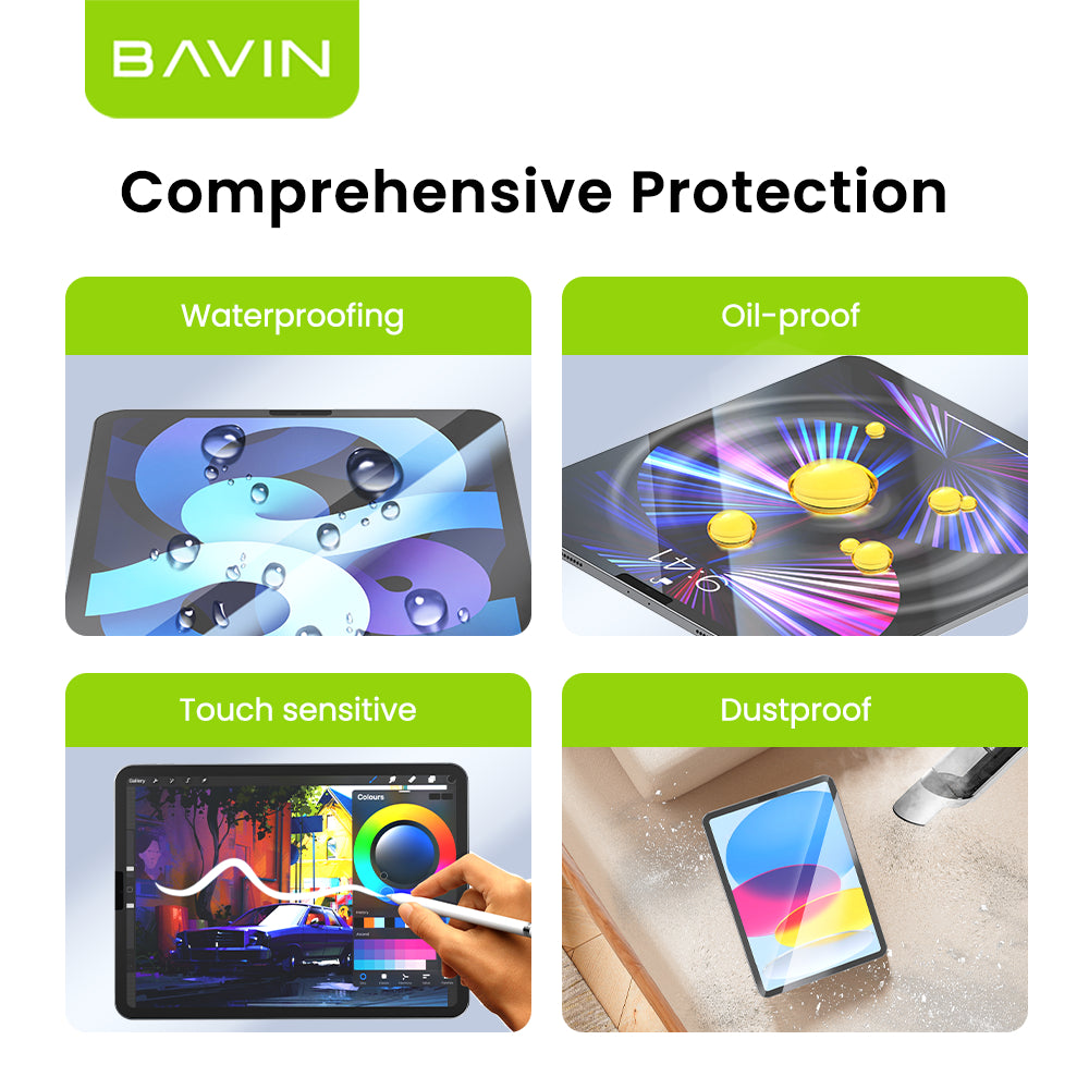 BAVIN S-Q17-XX One-Click Tempered Glass for iPad Mini, Air & Pro Series