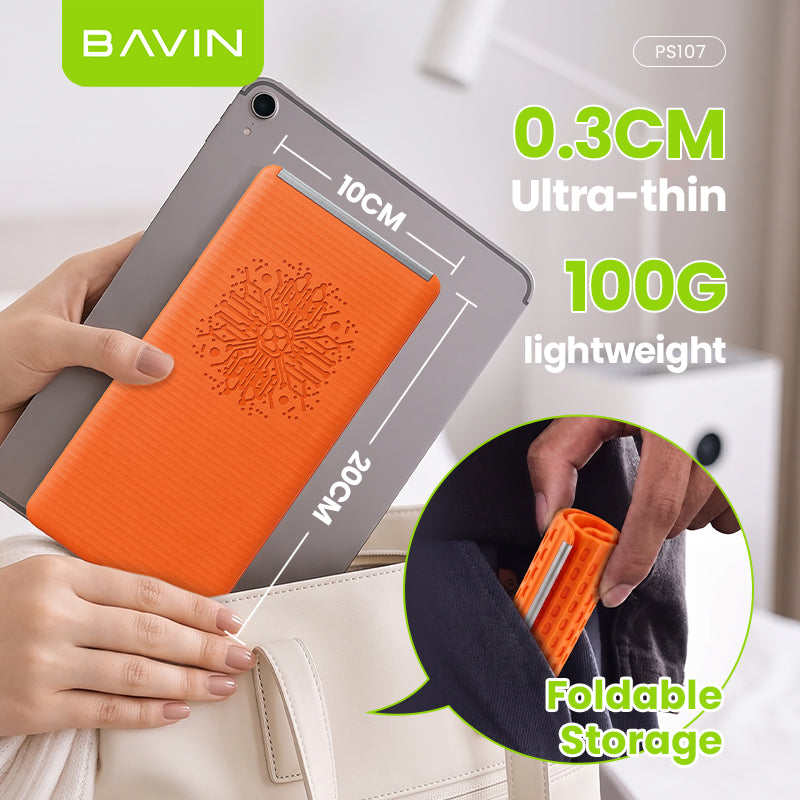 BAVIN PS107 Portable Ultra-Slim Foldable Silicone Phone Stand | Adjustable for Universal Desk, Travel