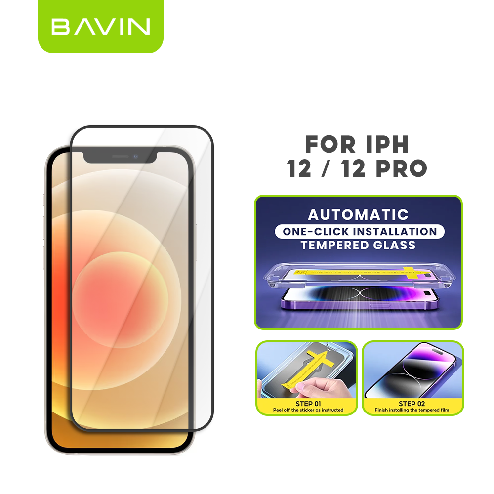 BAVIN Q3 One Click Series Screen Protector Tempered Glass Full Screen for iPhone X/XS/11/12/13/14/15/16/16E/17 Series