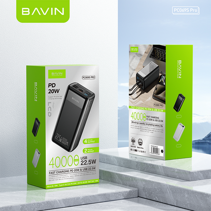 BAVIN Y-PC069 Pro 40000mAh Portable Powerbank w/ Multiple 3.0A Output & Input
