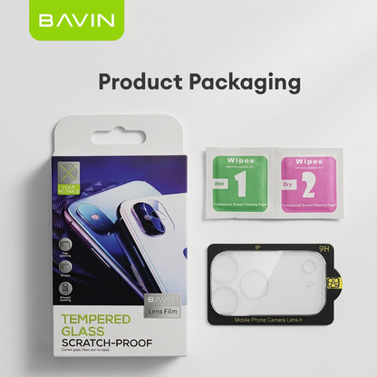 BAVIN Camera Lens Protector Transparent Camera Tempered Glass Scratch-Proof for iPhone 7 to 18 Series