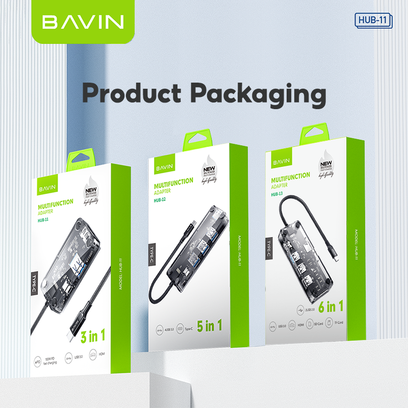 BAVIN U-H2-XX 6-in-1 USB Hub