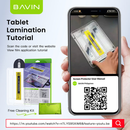 BAVIN S-Q17-XX One-Click Tempered Glass for iPad Mini, Air & Pro Series