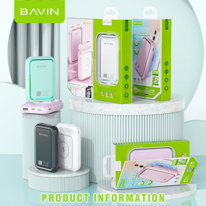BAVIN Y-PC061 10000mAh Wireless Magnetic Powerbank w/ 22.5W PD Fast Charging