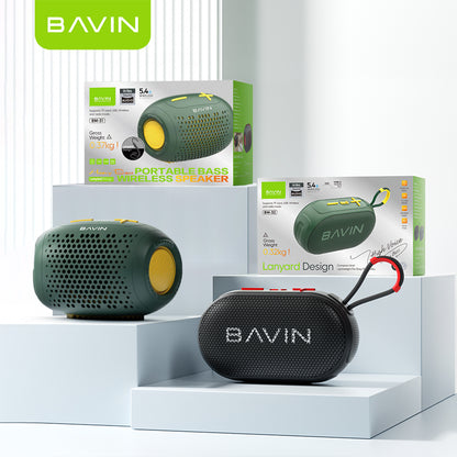 BAVIN BM31/BM32 Portable Bluetooth Speaker Big Sound Deep Bass Hi-Res Sound Audio w/1200mAh+Lanyard