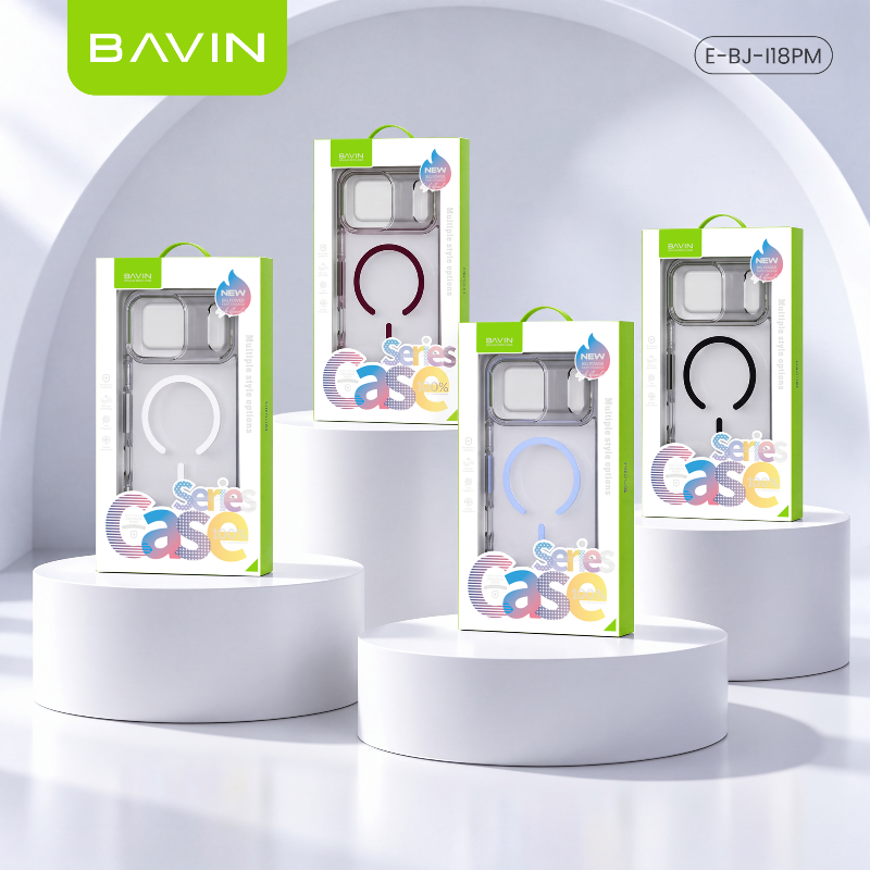 BAVIN BJ Transparent Phone Case Magnetic Case Anti-Yellowing/fingerprint ,Shockproof for iPhone 18/17 Pro