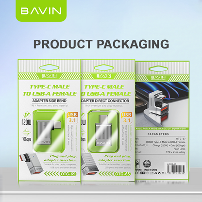 BAVIN U-O-65 120W Plug & Play Adapter w/ 10Gbps USB 3.1 O67 O68 O69 O70