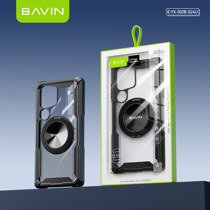 BAVIN E-YX302A-XX Magnetic Shockproof Phone Case w/ 360° Rotatable Ring for iPhone Series