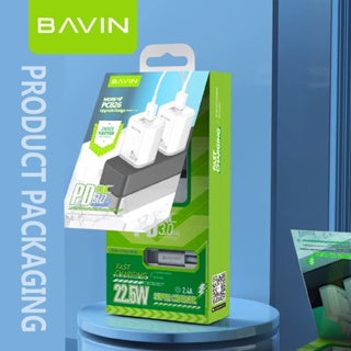 BAVIN C-PC826-XX QC3.0 Wall Charger w/ Charging Cable