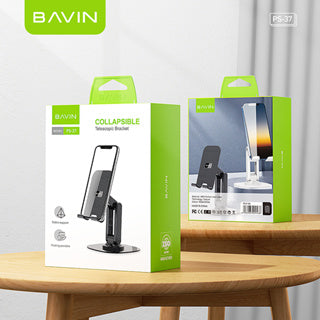 BAVIN D-S-PS37 Portable Folding Phone & Tablet Stand w/ 360° Rotation