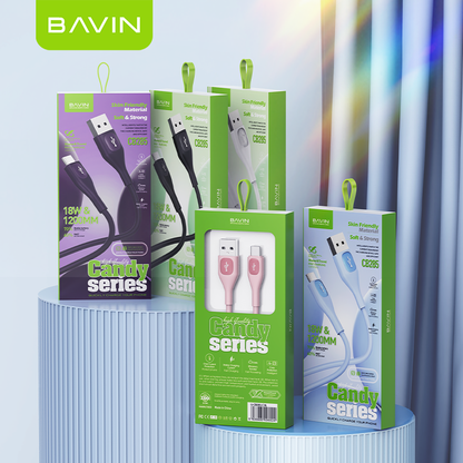 BAVIN U-CB285 PD 30W / 12W Fast Charging Data Cable Widely Compatible w/ iPhone, Type-C to iPh