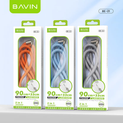 BAVIN BE21 2in1 Detachable Double Rope Phone Lanyard Crossbody & Wrist -Universal Strap for Phone Case