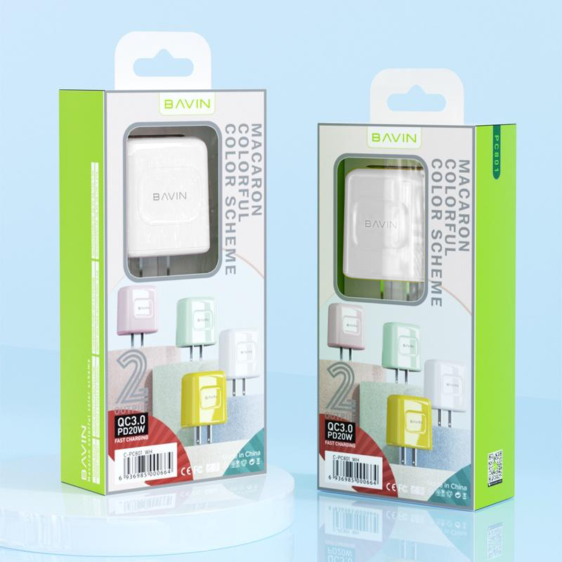 BAVIN C-PC801 20W PD Fast Charger with Dual Port for iPhone 15 Series
