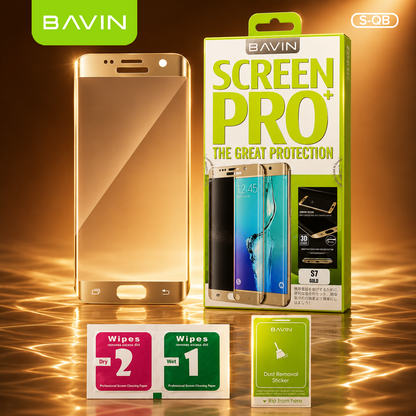BAVIN S-QB Screen Pro+ High Pearm Antidust Anti-Drop Mobile Phone Full Tempered Glass for Sam Series