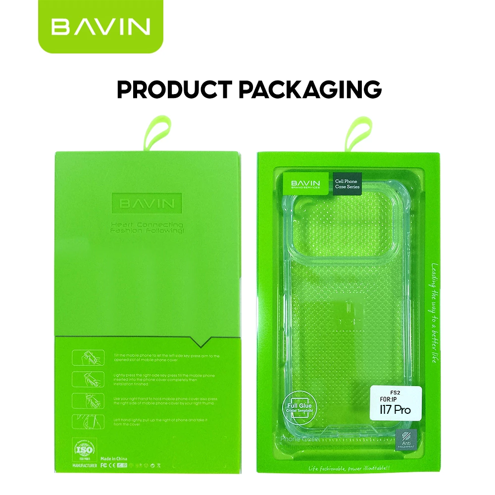 BAVIN E-FS2 Shockproof Clear Soft Silicone TPU Case Back Cover For iPhone 11-17 Pro Max Series