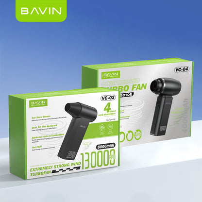 BAVIN Z-VC03 130,000RPM / Z-VC04 80,000RPM Portable Mini Compressed Air Duster for Deep Cleaning w/ Extremely Turbo Airflow
