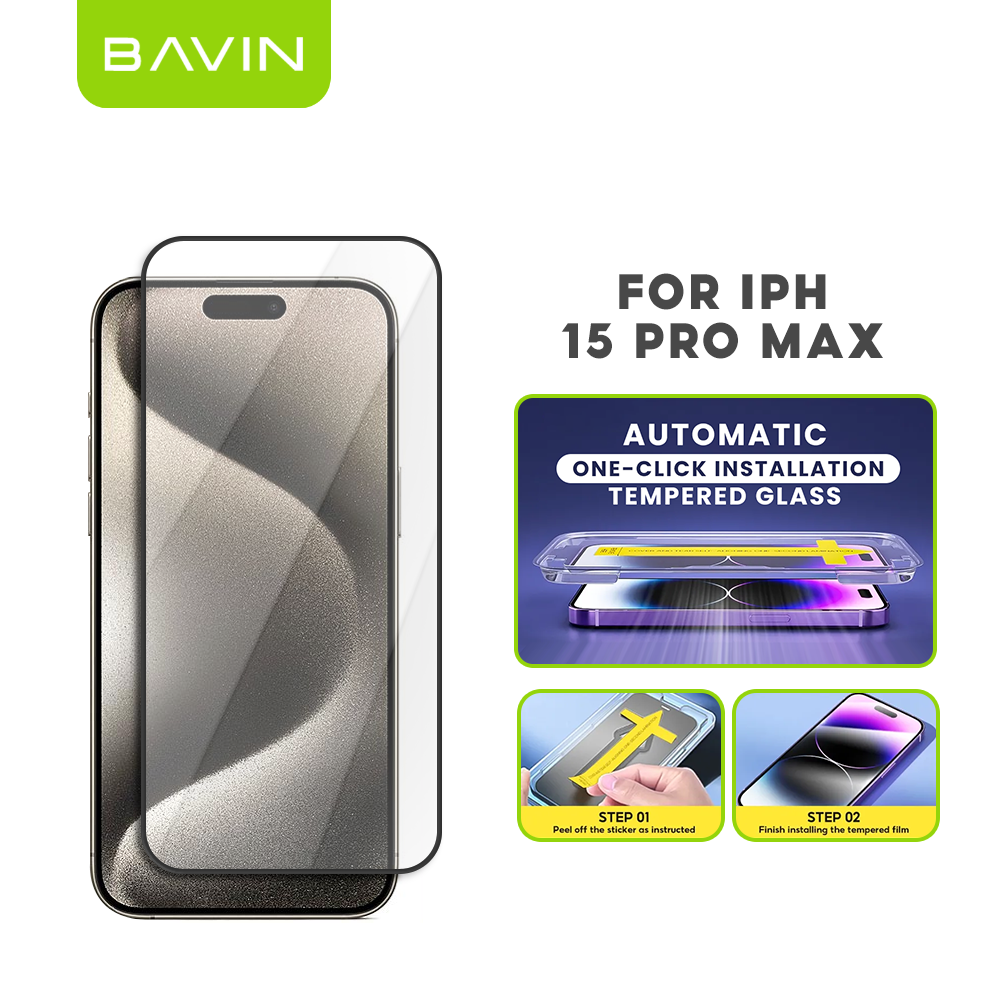 BAVIN Q3 One Click Series Screen Protector Tempered Glass Full Screen for iPhone X/XS/11/12/13/14/15/16/16E/17 Series