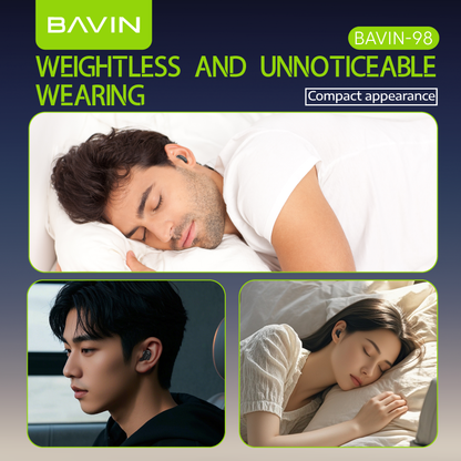 BAVIN HB-BA-98 HiFi Audio Bluetooth Wireless TWS Earbuds w/ Lightweight & Sweatproof