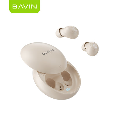 BAVIN BA111 TWS Hi-Res Audio Mini Bluetooth 5.4 Wireless Earbuds w/ Smart Touch & Long Battery Life
