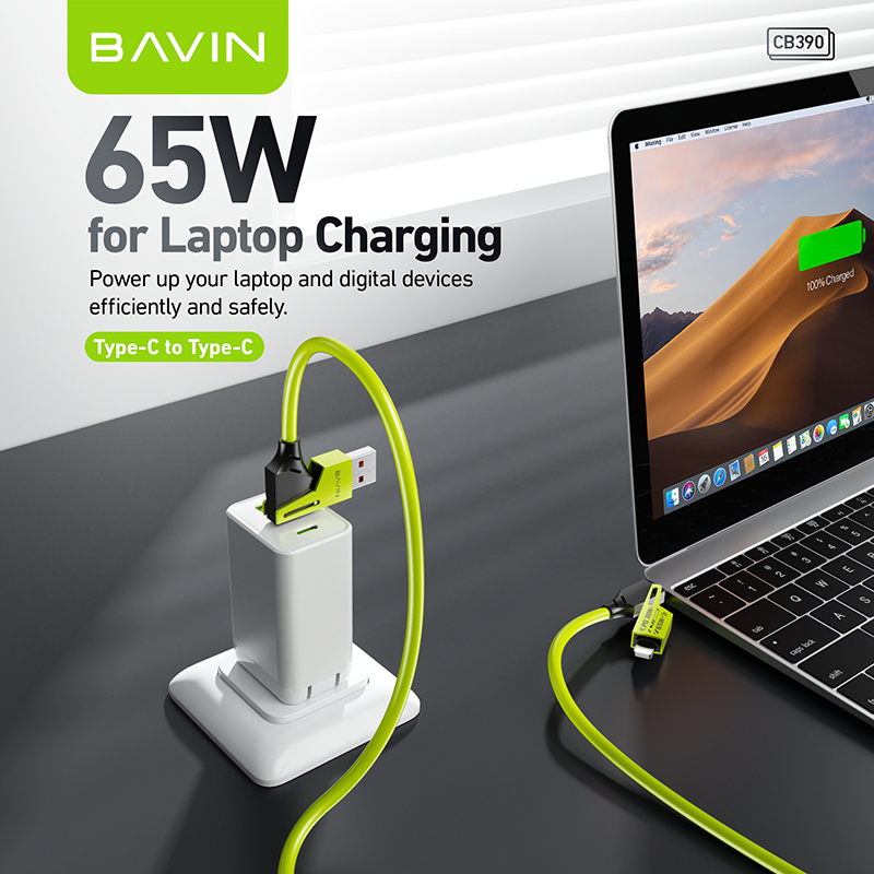 BAVIN U-CB390 4 IN 1 Fast Charging Cable PD 30W / 65W Type-C Multi-function for Supports Laptop Charging & Smartphones