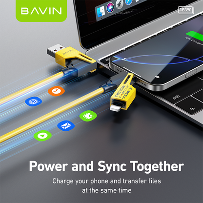 BAVIN U-CB390 4 IN 1 Fast Charging Cable PD 30W / 65W Type-C Multi-function for Supports Laptop Charging & Smartphones