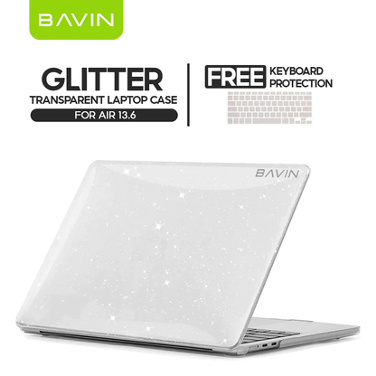 BAVIN C06 / C05 Transparent & Glossy Clear Case Anti-Scratch + Keyboard Protector For iPh Laptop for 13.3" / 13.6" / 15"