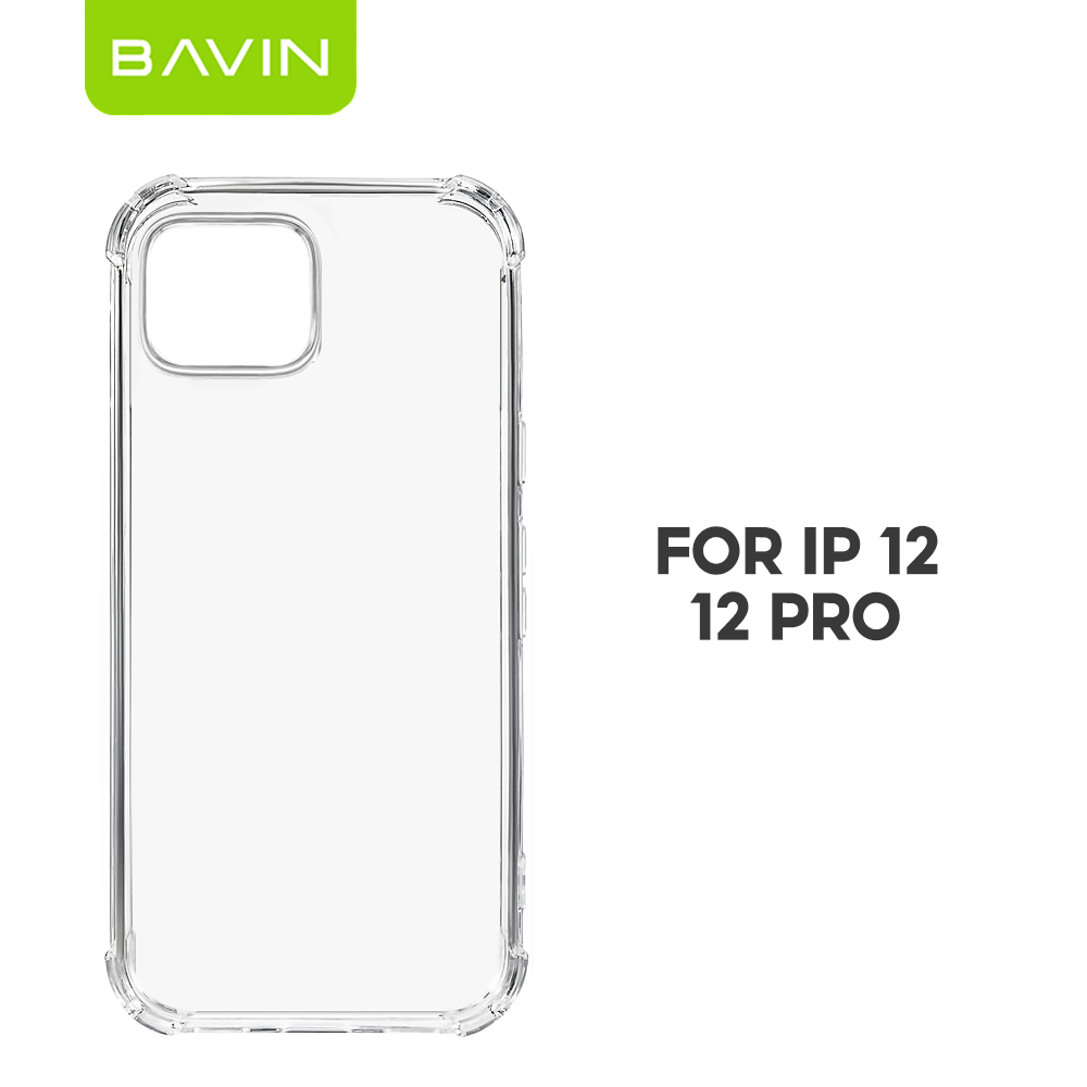 BAVIN E-FS2 Shockproof Clear Soft Silicone TPU Case Back Cover For iPhone 11-17 Pro Max Series