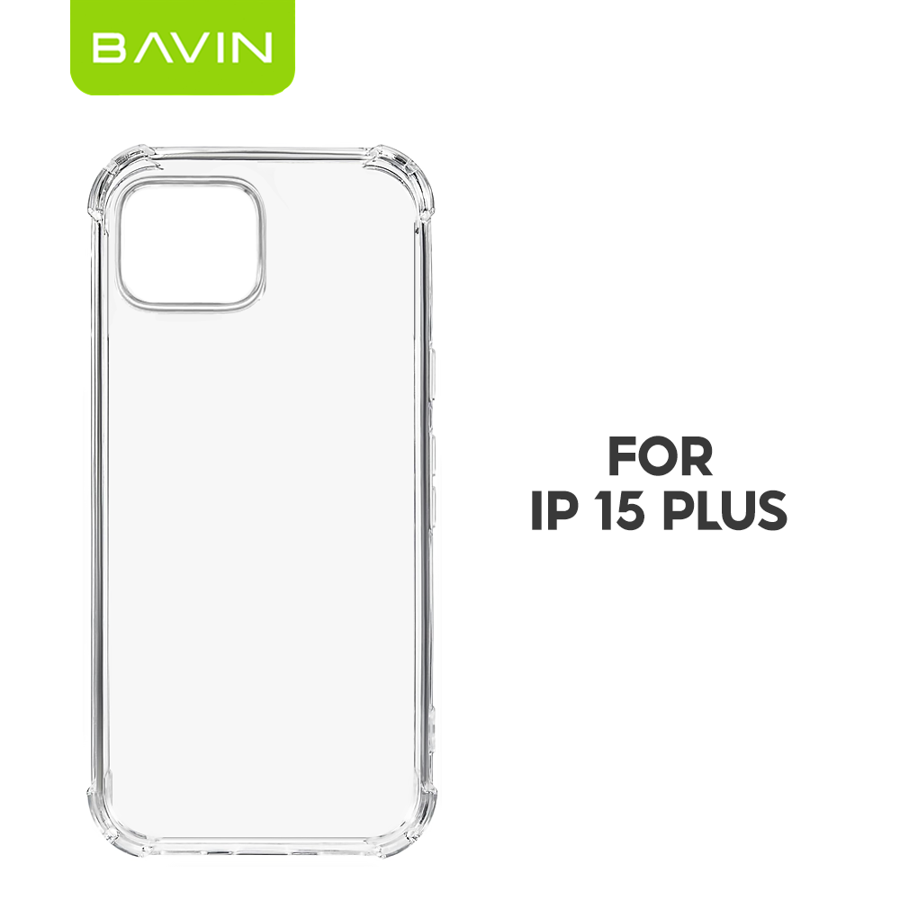 BAVIN E-FS2 Shockproof Clear Soft Silicone TPU Case Back Cover For iPhone 11-17 Pro Max Series