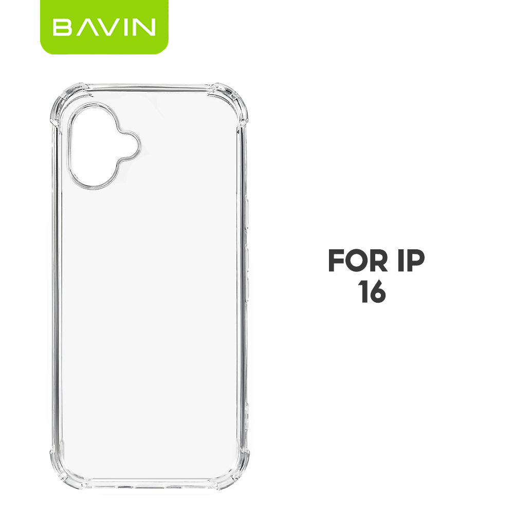 BAVIN E-FS2 Shockproof Clear Soft Silicone TPU Case Back Cover For iPhone 11-17 Pro Max Series