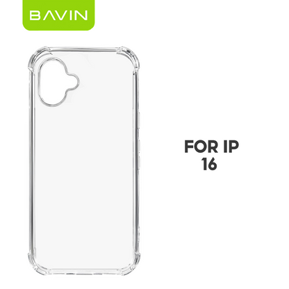BAVIN E-FS2 Shockproof Clear Soft Silicone TPU Case Back Cover For iPhone 11-17 Pro Max Series