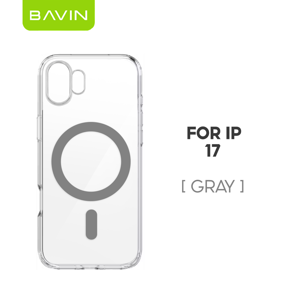BAVIN CC Fully Protected Durable Magnetic Crystal Clear Phone Case Compatible For iPhone 17 Pro Max Series