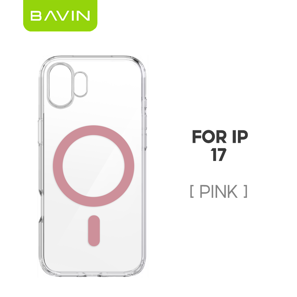 BAVIN CC Fully Protected Durable Magnetic Crystal Clear Phone Case Compatible For iPhone 17 Pro Max Series