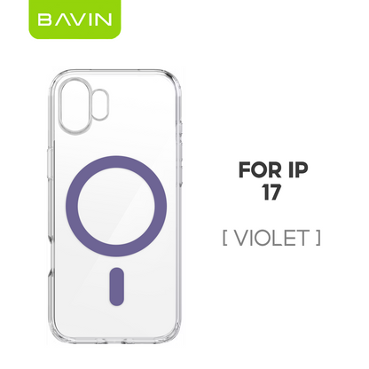 BAVIN CC Fully Protected Durable Magnetic Crystal Clear Phone Case Compatible For iPhone 17 Pro Max Series