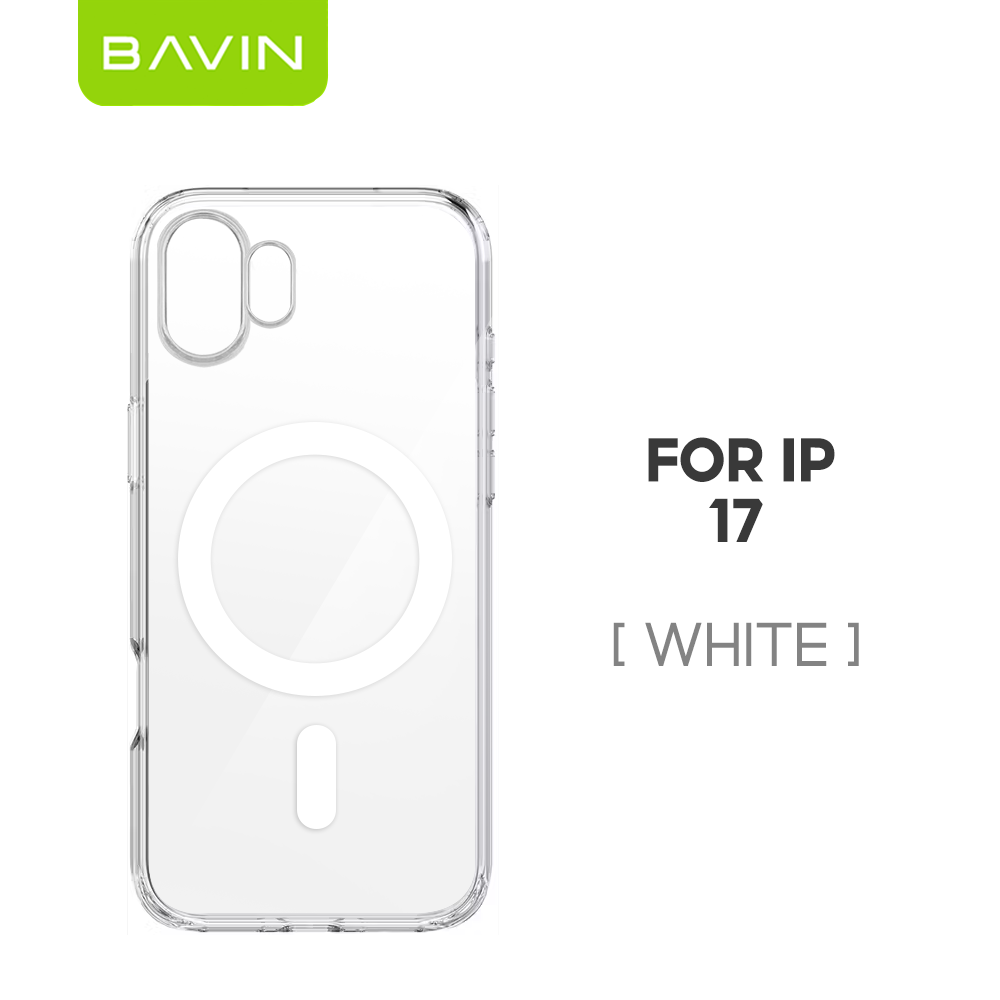 BAVIN CC Fully Protected Durable Magnetic Crystal Clear Phone Case Compatible For iPhone 17 Pro Max Series