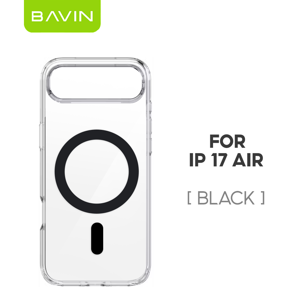 BAVIN CC Fully Protected Durable Magnetic Crystal Clear Phone Case Compatible For iPhone 17 Pro Max Series