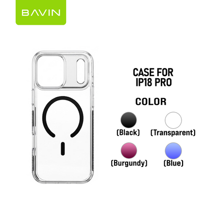 BAVIN BJ Transparent Phone Case Magnetic Case Anti-Yellowing/fingerprint ,Shockproof for iPhone 18/17 Pro