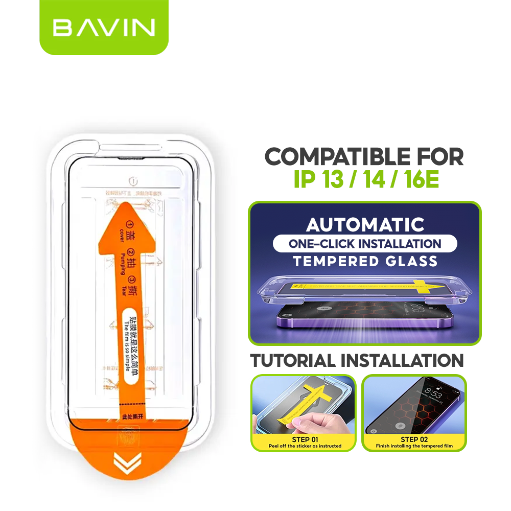 BAVIN S-Q11 One-Click Privacy Tempered Glass for iPhone X-16 / 16E / 17 Series
