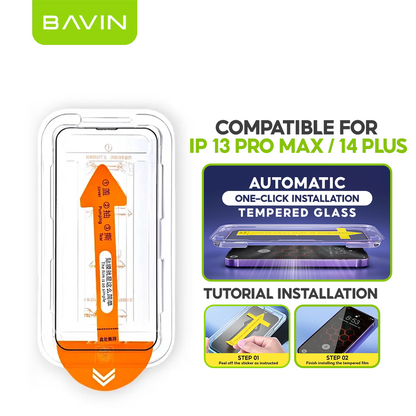 BAVIN Q3 One Click Series Screen Protector Tempered Glass Full Screen for iPhone X/XS/11/12/13/14/15/16/16E/17 Series