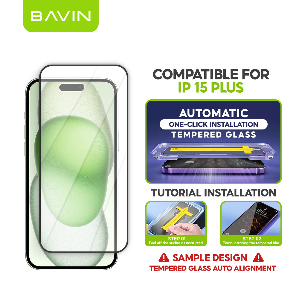 BAVIN Q3 One Click Series Screen Protector Tempered Glass Full Screen for iPhone X/XS/11/12/13/14/15/16/16E/17 Series