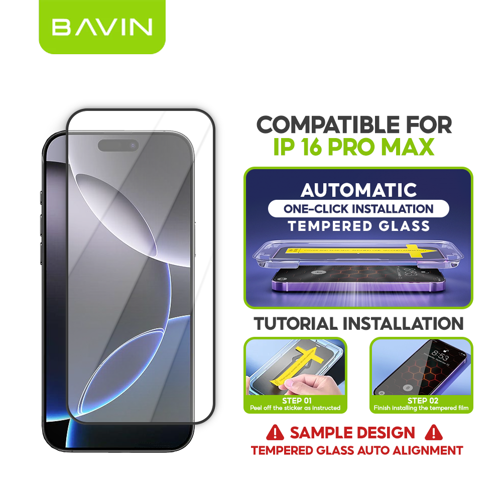BAVIN Q3 One Click Series Screen Protector Tempered Glass Full Screen for iPhone X/XS/11/12/13/14/15/16/16E/17 Series