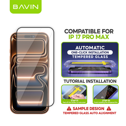 BAVIN Q3 One Click Series Screen Protector Tempered Glass Full Screen for iPhone X/XS/11/12/13/14/15/16/16E/17 Series