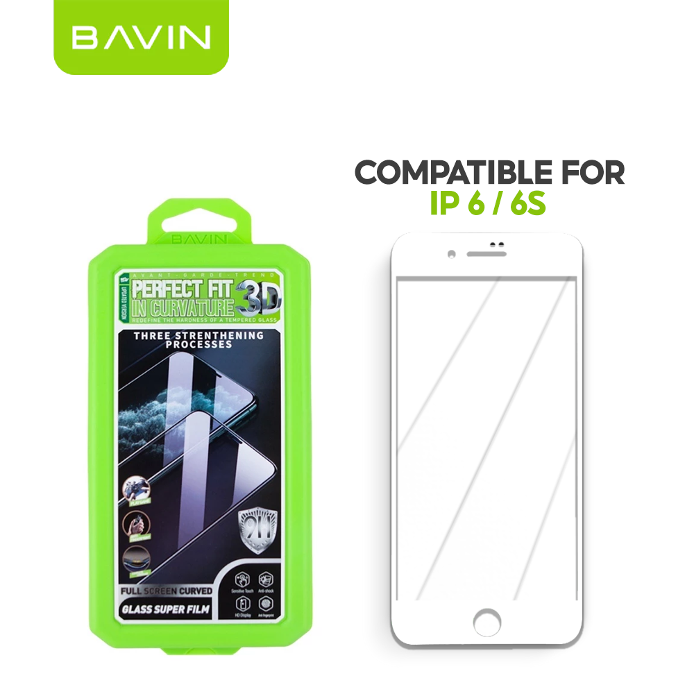 BAVIN S-Q10-XX Full Screen Tempered Glass for iPhone 6-15 Series