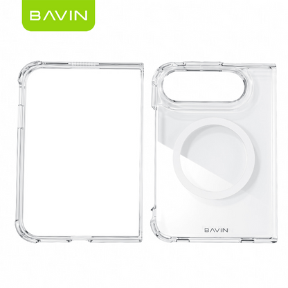 BAVIN iPhone Duo Transparent Ultra Slim Magnetic Phone Case | Anti-Yellowing, Shockproof Phone Cover
