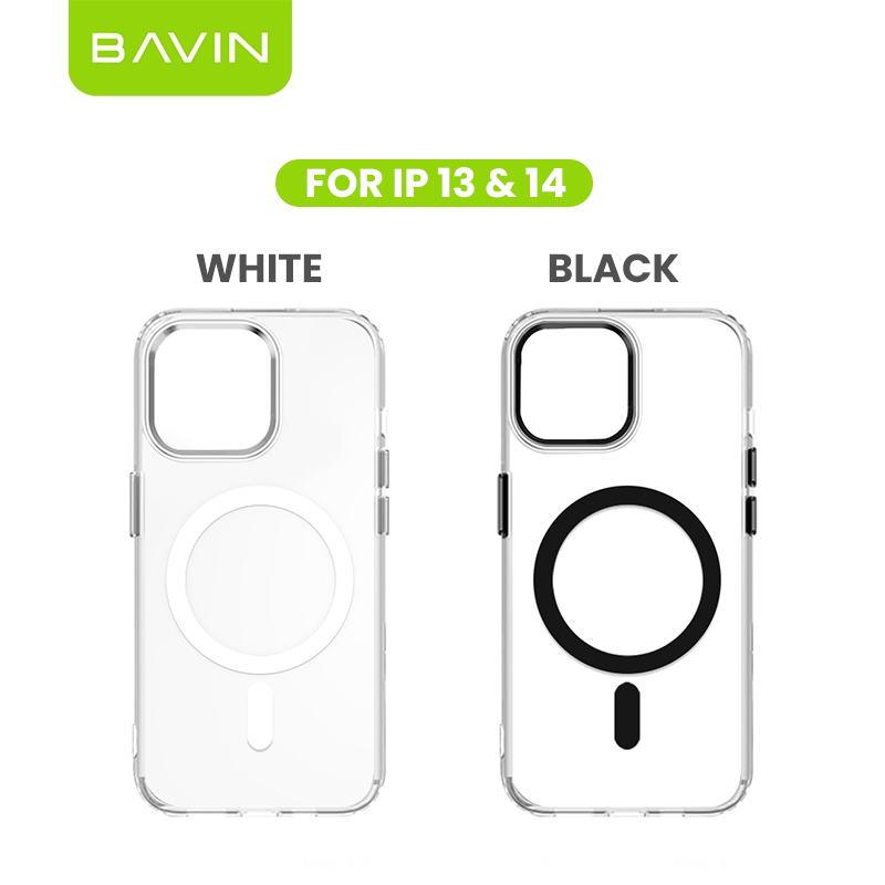 BAVIN YX304 Magnetic Suction Phone Case w/ Built-in Magnetic Ring | Drop Protection, Dustproof Compatible for iPhone 11-17 Series
