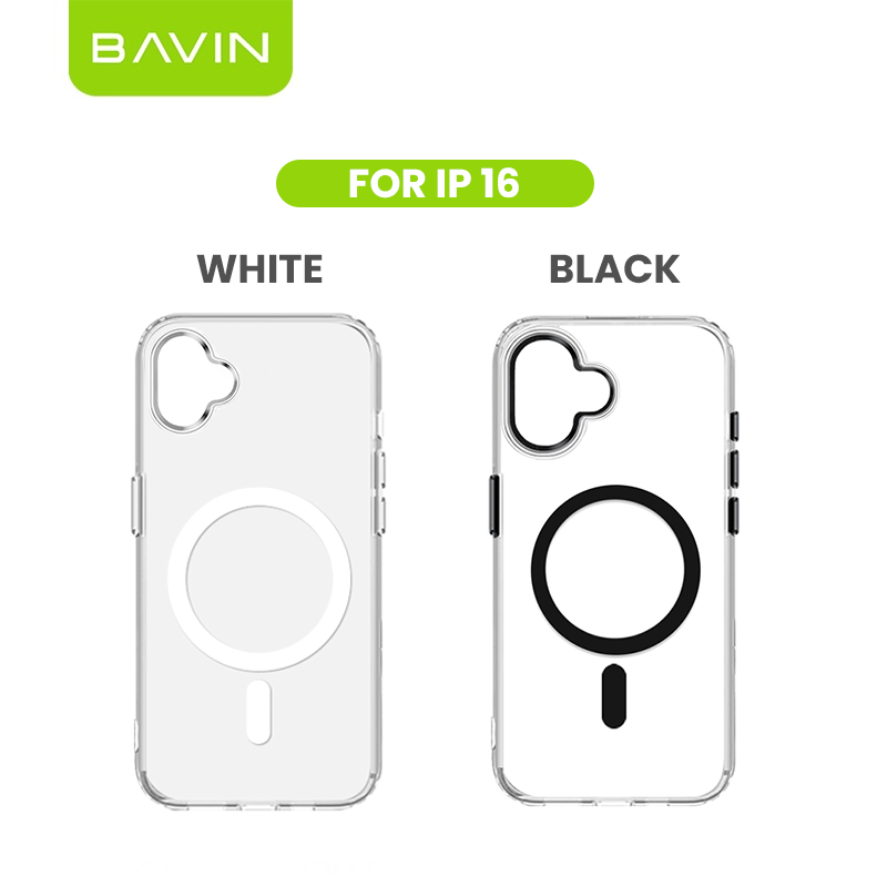 BAVIN YX304 Magnetic Suction Phone Case w/ Built-in Magnetic Ring | Drop Protection, Dustproof Compatible for iPhone 11-17 Series