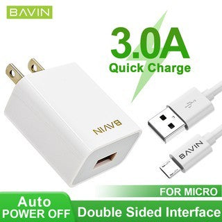 BAVIN C-PC658Y-XX 3.0A Fast Charger w/ 1m Cable